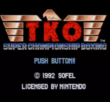 Image n° 7 - screenshots  : TKO Super Championship Boxing